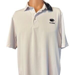 NWT Cutter & Buck Penn State Nittany Lions Alumni White Polo Shirt Size Medium